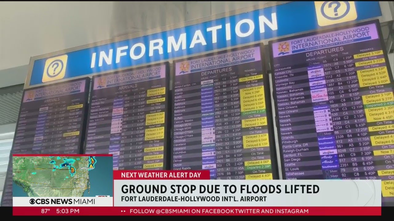 More Flooding Leads To Problems At Fort Lauderdale Hollywood International Airport