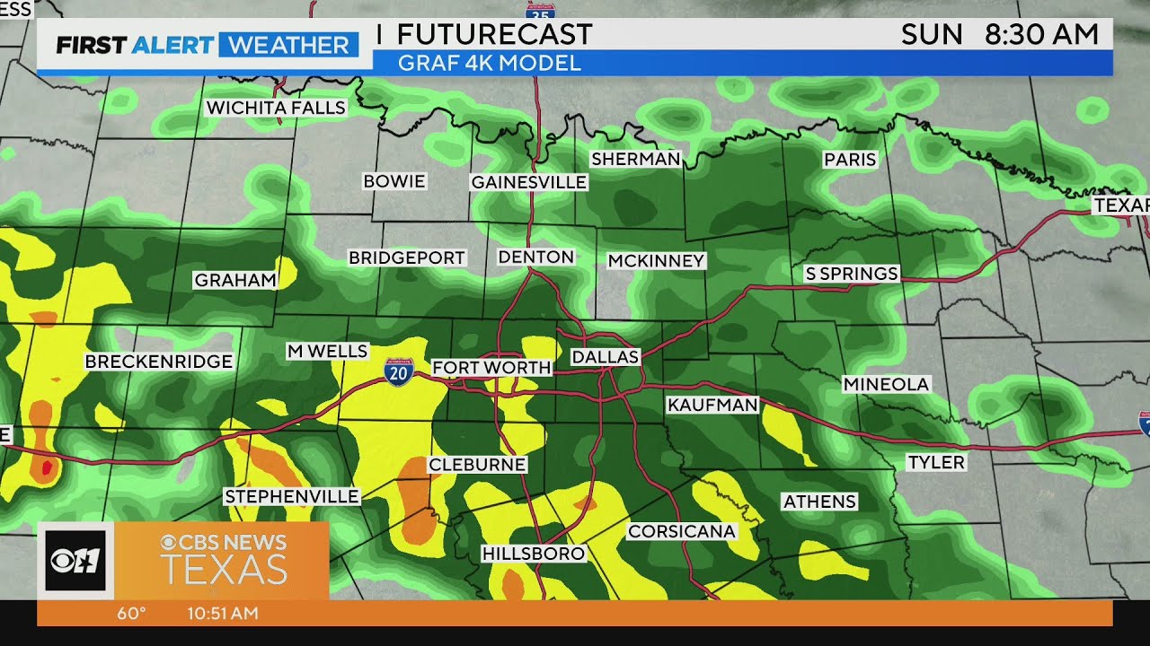 Most Of North Texas To See Rain Sunday Morning | Dallas News