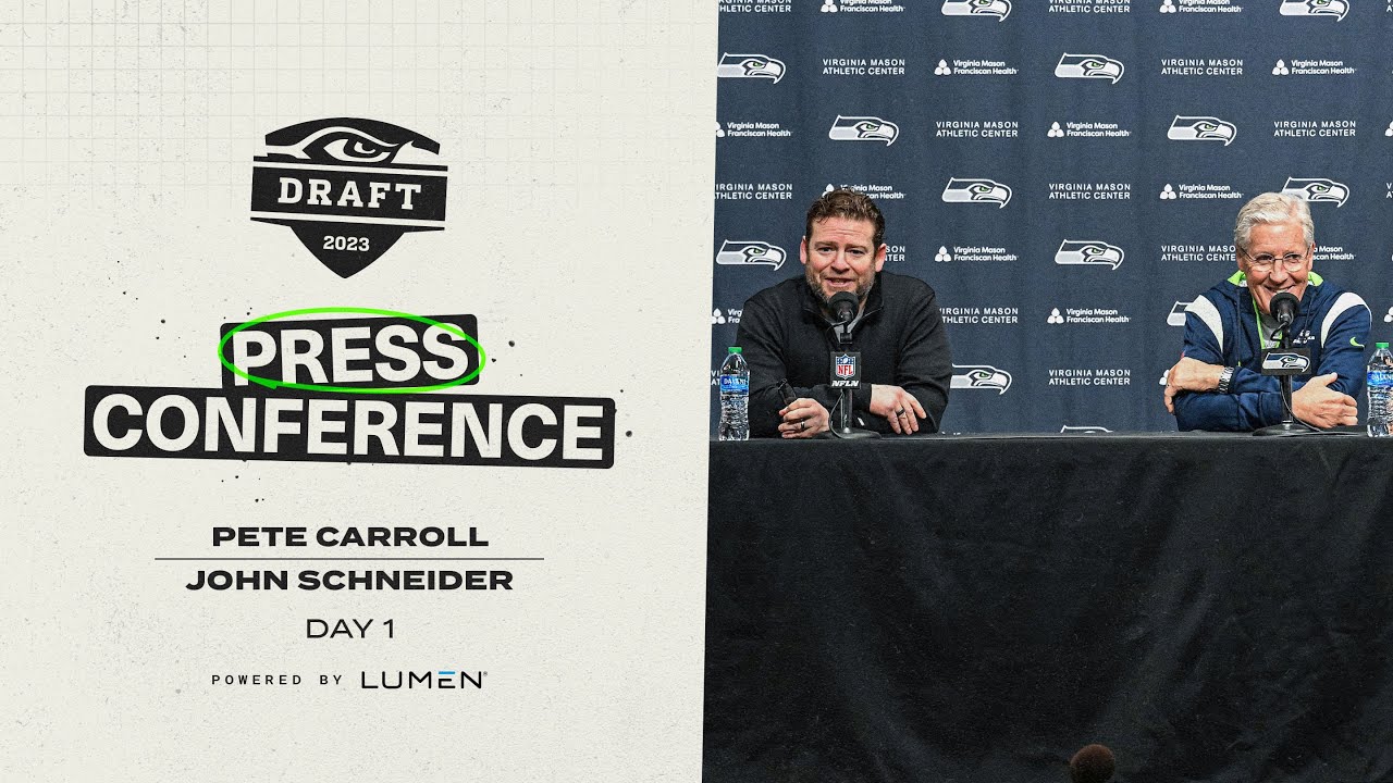 Nfl Draft Day 1 Recap Press Conference With Pete Carroll & John Schneider