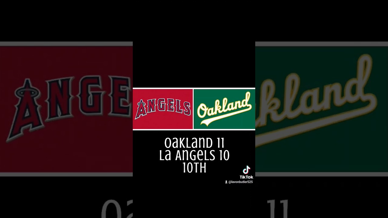 Oakland Athletics 11 Los Angeles Angels 10 10th