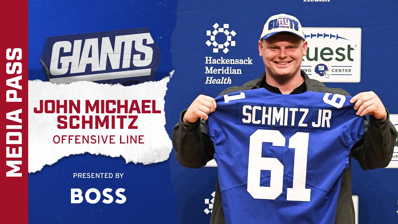 Ol John Michael Schmitz Introductory Press Conference | 2023 Nfl Draft | New York Giants