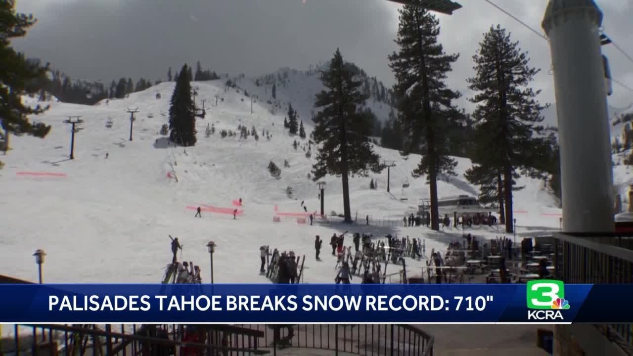 Palisades Tahoe Breaks A Snow Record. Here’s Where Sierra Snow Totals Stand Now