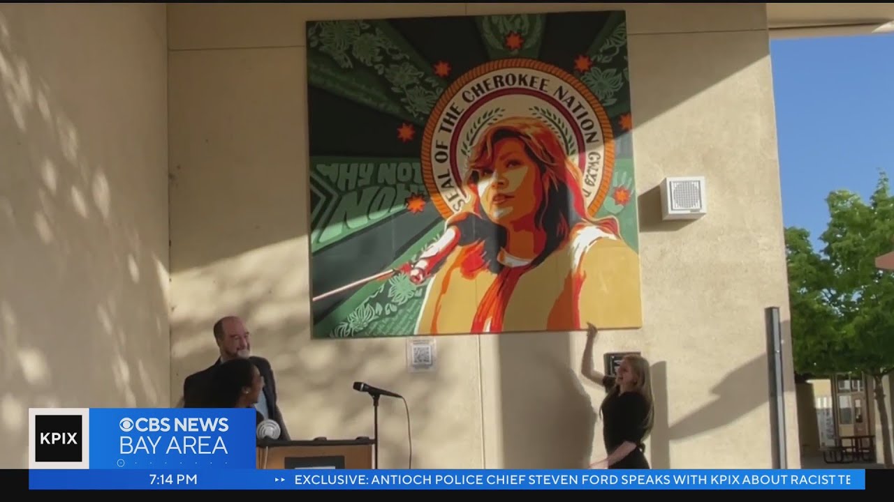 Palo Alto High School Unveils Mural Honoring Cherokee Tribal Leader Kimberly Teehee