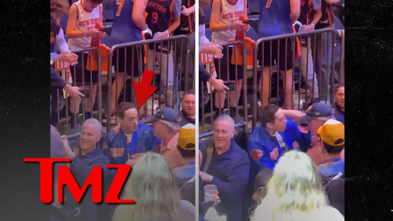 Pete Davidson Harassed By Overzealous Knicks Fan, Shoves Him Away | Tmz