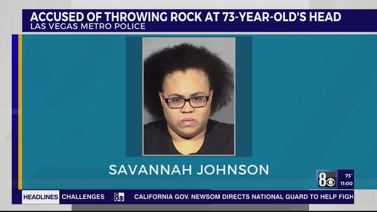 Police: Las Vegas Woman Arrested After Throwing Rock At 73 Year Old’s Head