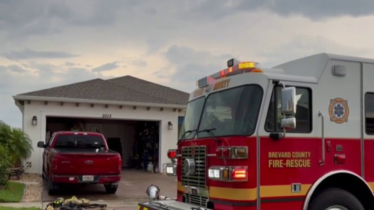 Possible Lightning Strike Starts House Fire In Viera, Fire Officials Say