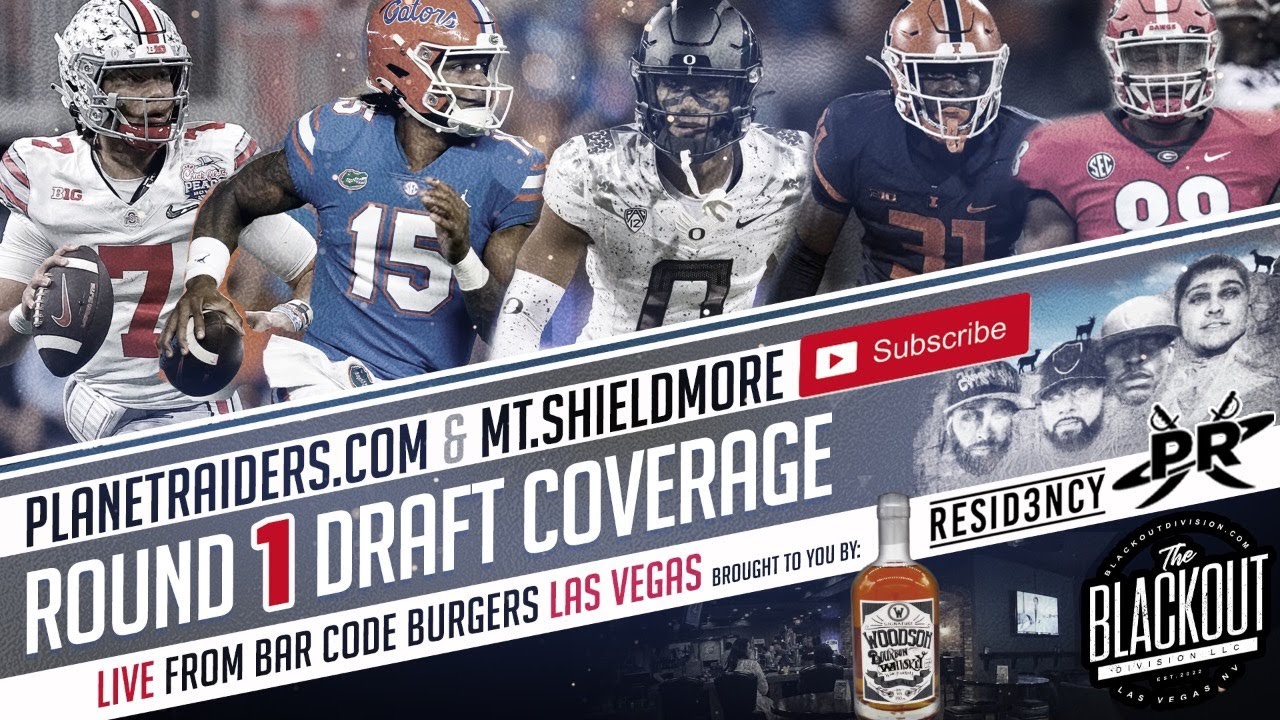 #raiders | Round 1 2023 Nfl Draft Coverage | Mt Shieldmore & Planet Raiders | 🏴‍☠️