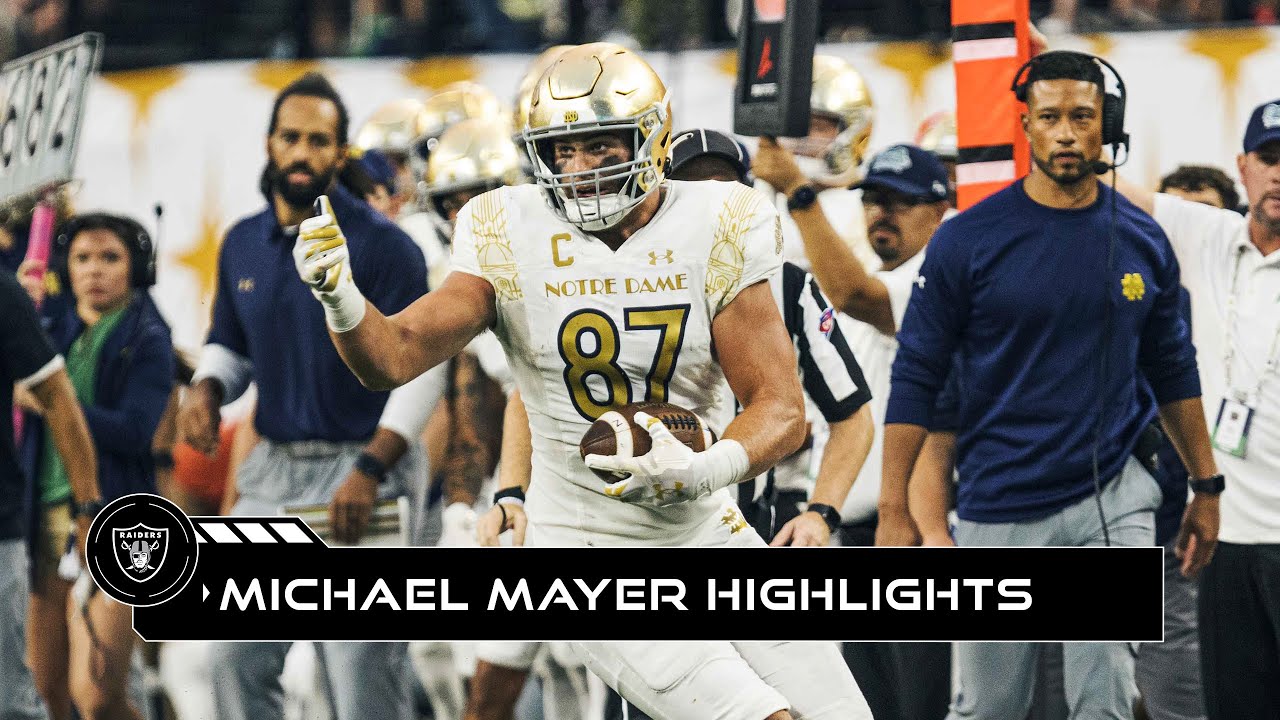 Raiders Select Te Michael Mayer | Highlights | 2023 Nfl Draft