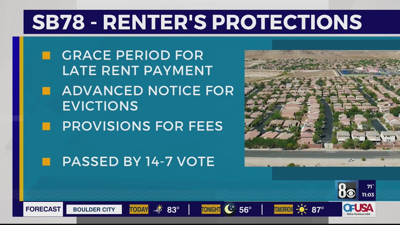 Renter Protections Bill Moves Forward In Nevada Legislature