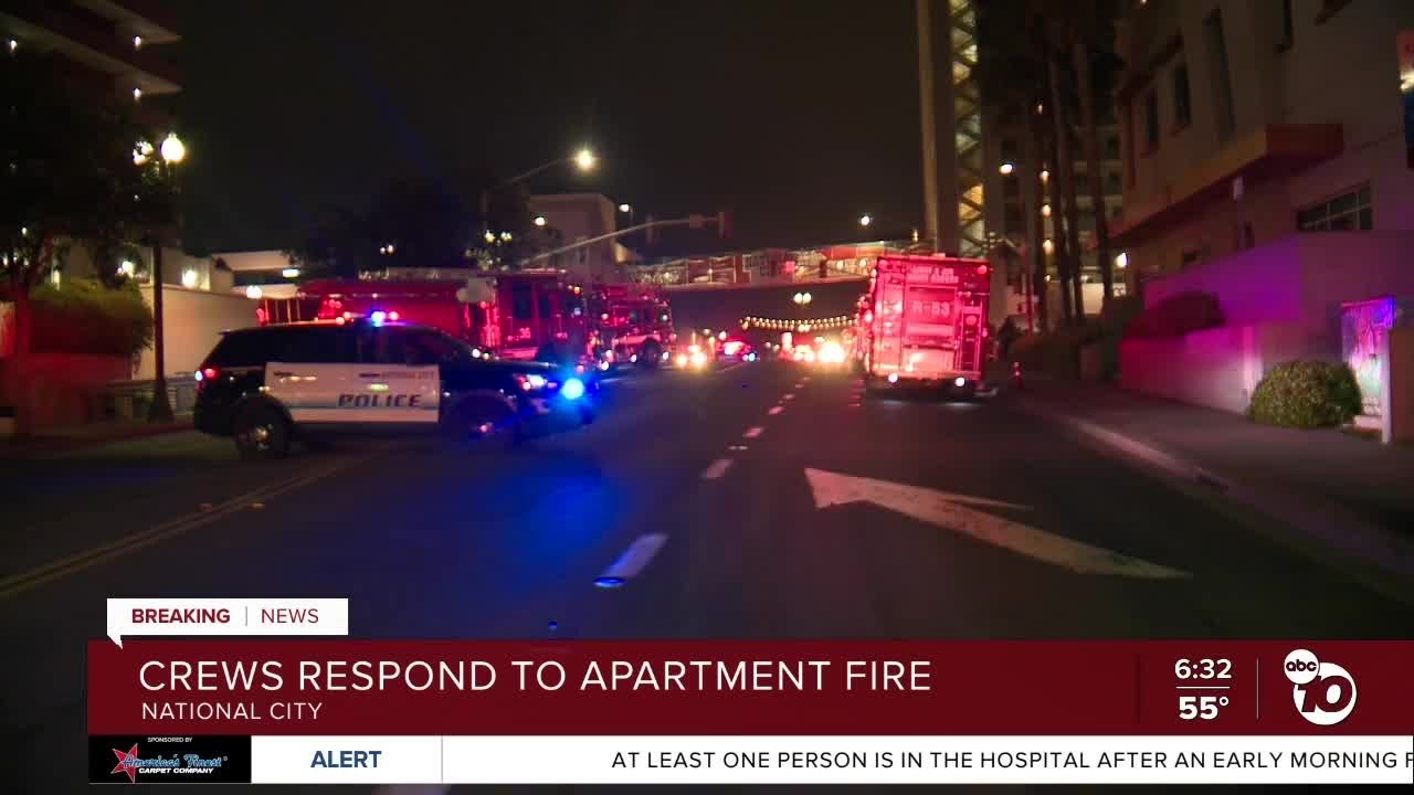 Residents Flee From Apartment Fire In National City | San Diego News