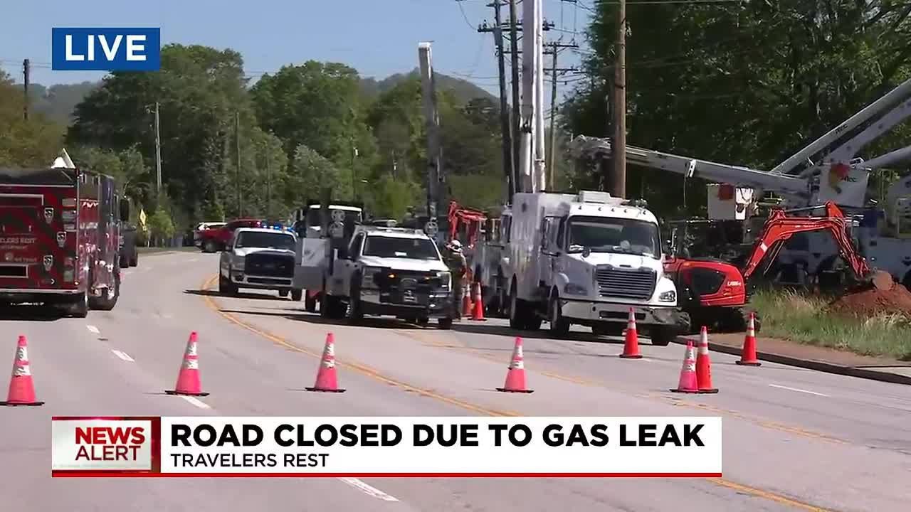 Road Closed Due To Gas Leak In Travelers Rest