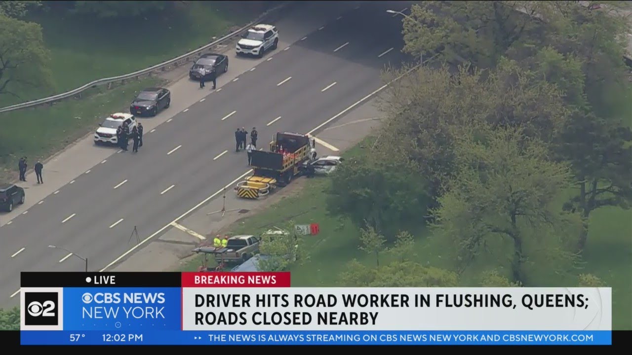 Road Worker Struck In Flushing, Queens