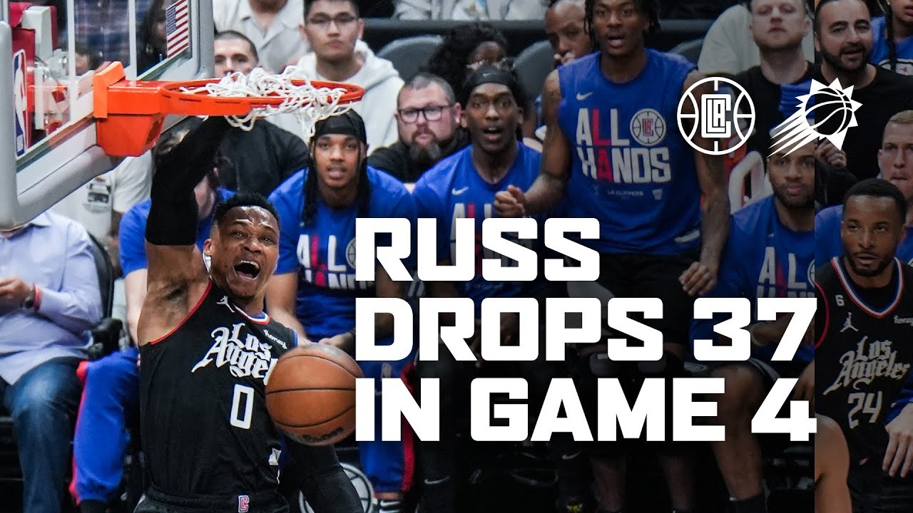 Russell Westbrook Drops 37 Points Vs Phoenix. | La Clippers