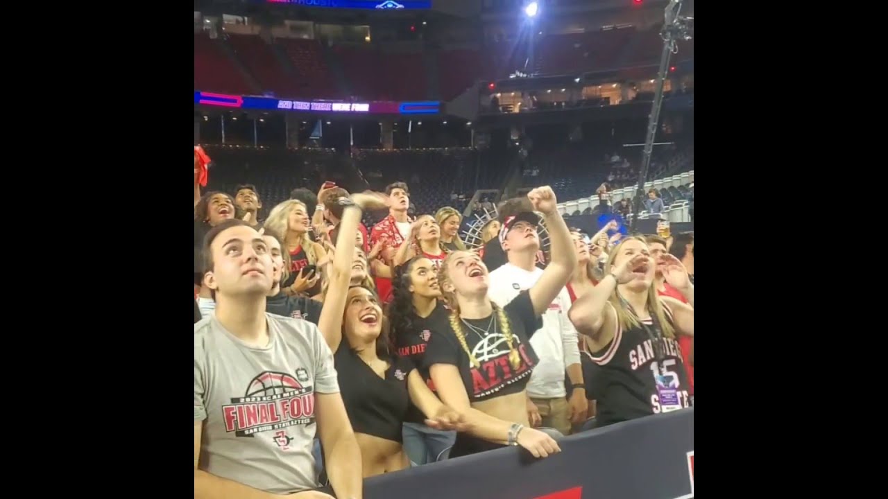 San Diego State fans at NCAA Final Four game | Houston