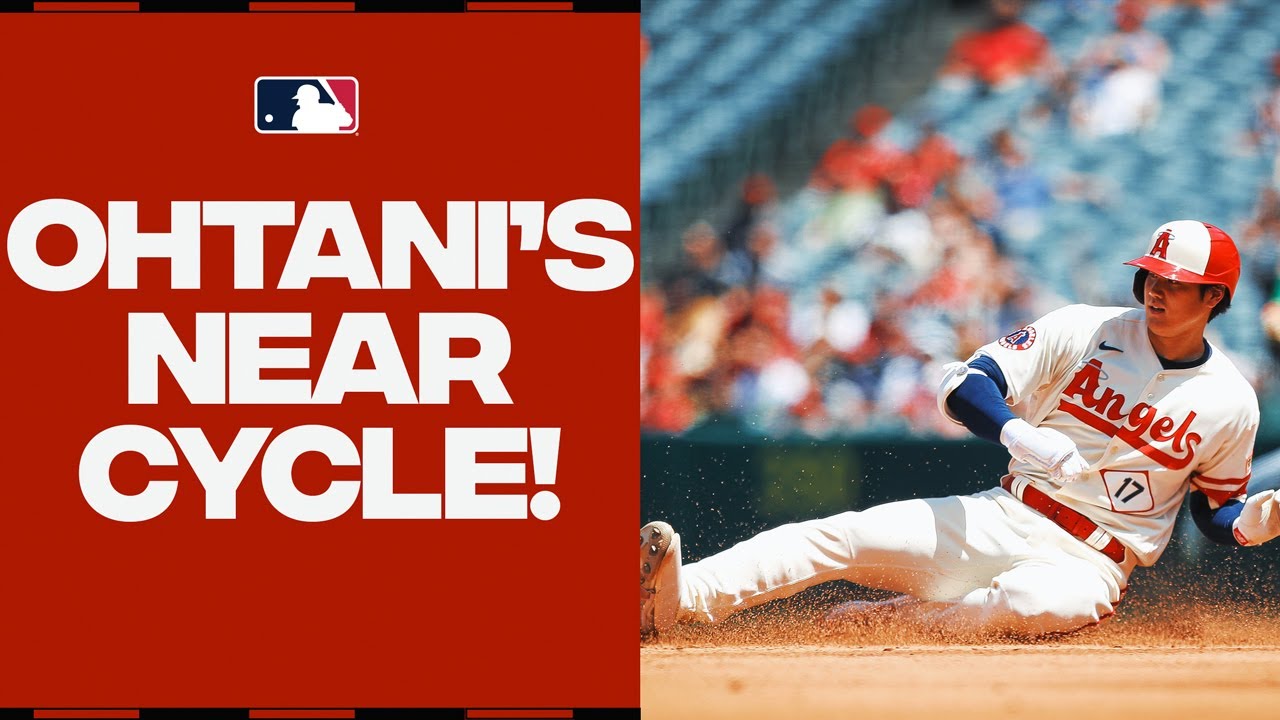 Shohei Ohtani Nearly Hits For The Cycle While Also Striking Out Eight Athletics!