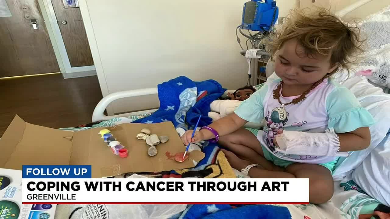 Simpsonville Girl Uses Art To Cope With Cancer Diagnosis