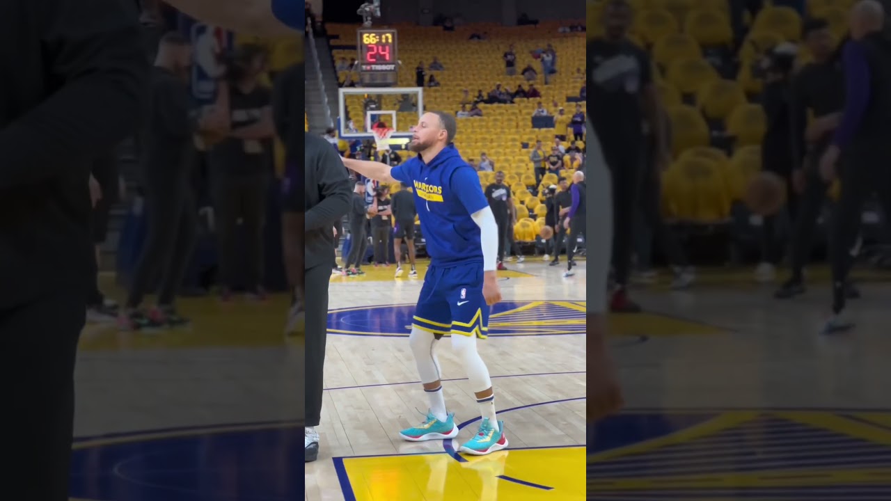 Stephen Curry’s Pregame Is Too Much Fun | #shorts | Warriors News