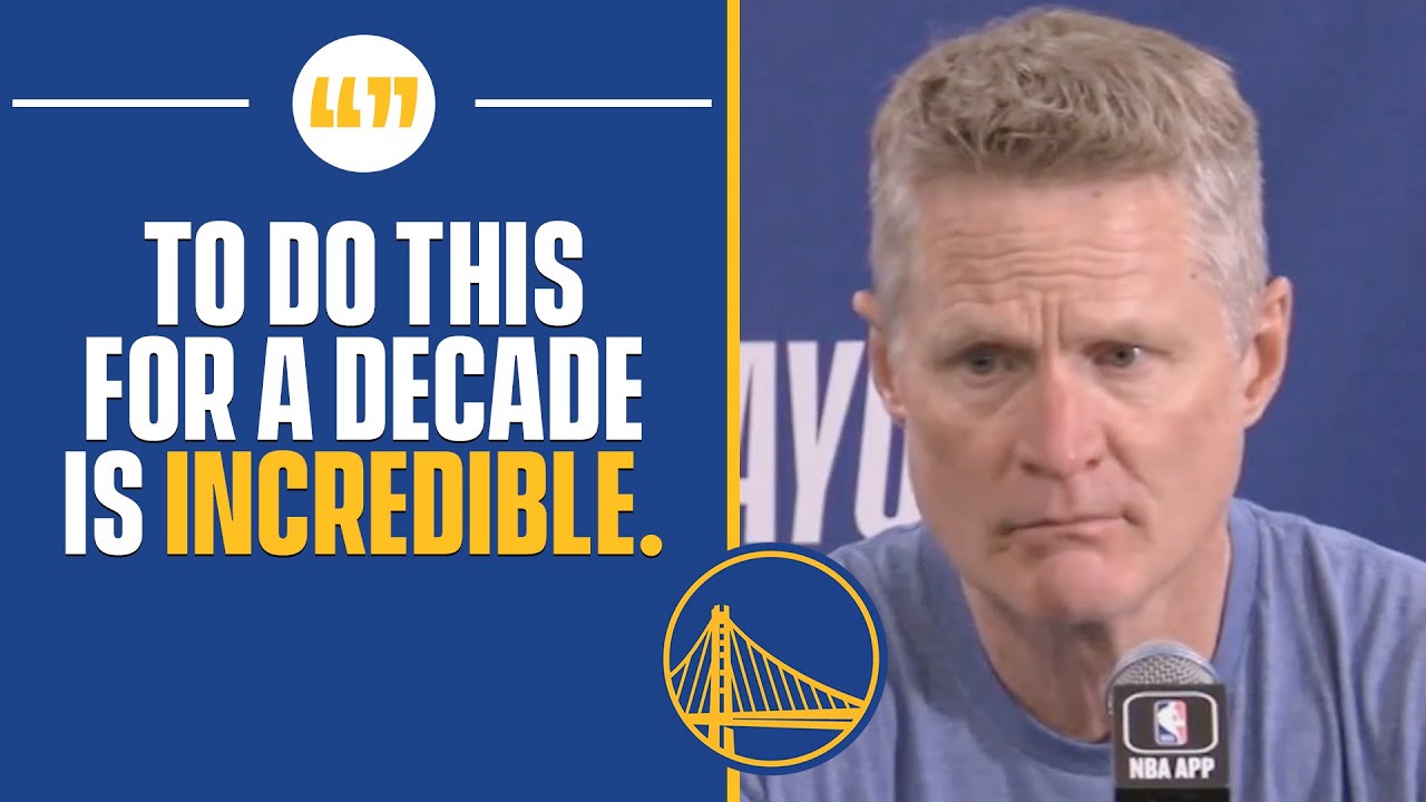 Steve Kerr Praises His Players Following Game 7 Win Over Kings | Cbs Sports