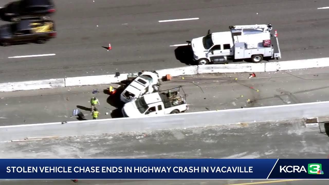 Stolen Vehicle Chase That Began In Bay Area Ends In I 80 Vacaville Crash.