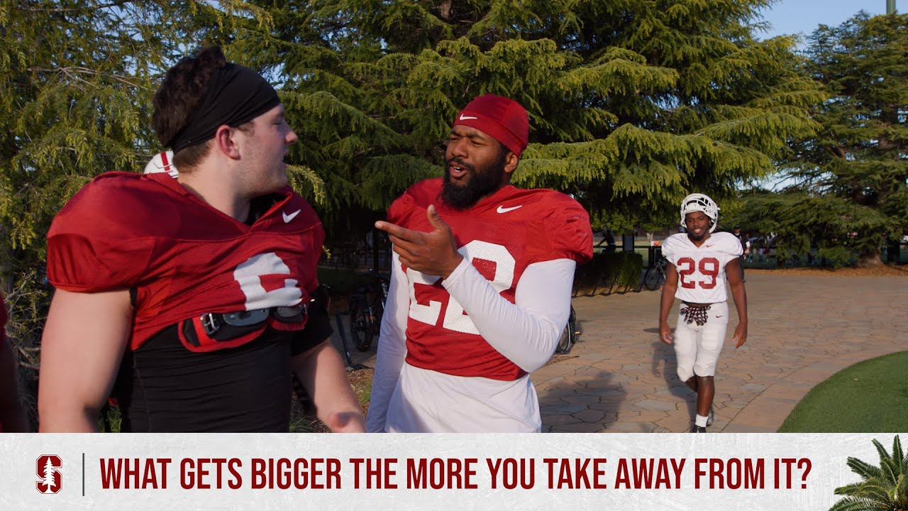 Stump The Cardinal: What Gets Bigger The More You Take Away From It? | Stanford Football