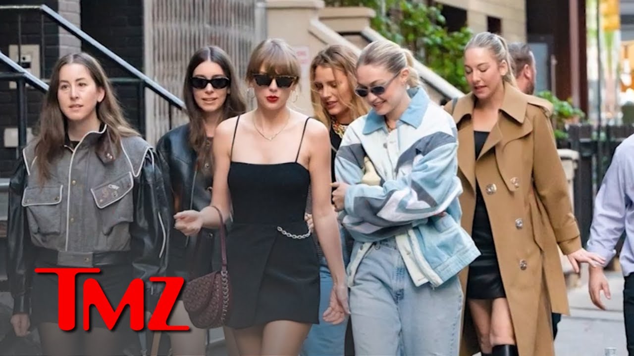 Taylor Swift’s Girls’ Night Out With Blake Lively, Gigi Hadid, Haim Sisters | Tmz Tv