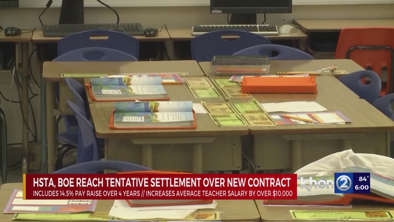 Tentative Settlement Includes Raise For Hawaii Teachers