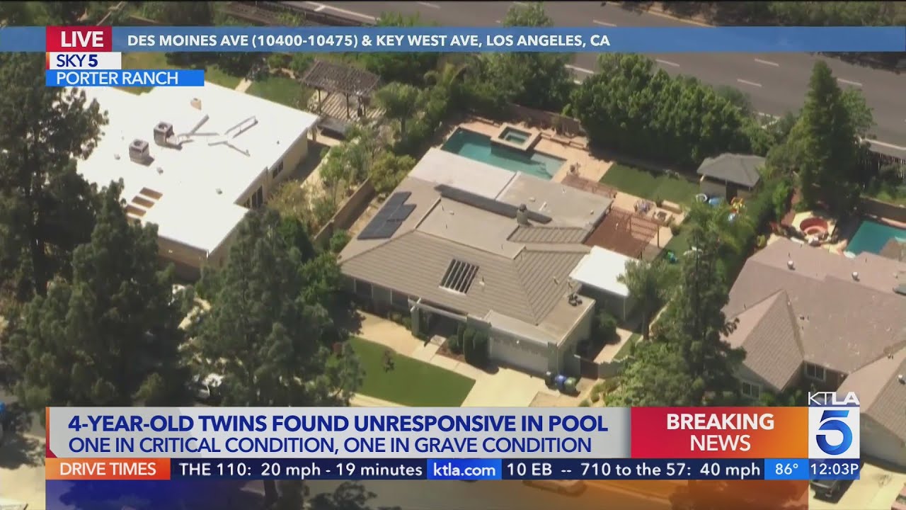 Twin 4 Year Olds Found Unconscious In Pool