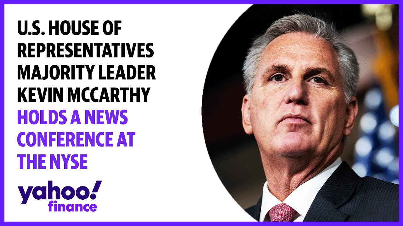 U.s. House Of Representatives Majority Leader Kevin Mccarthy Holds A News Conference At The Nyse