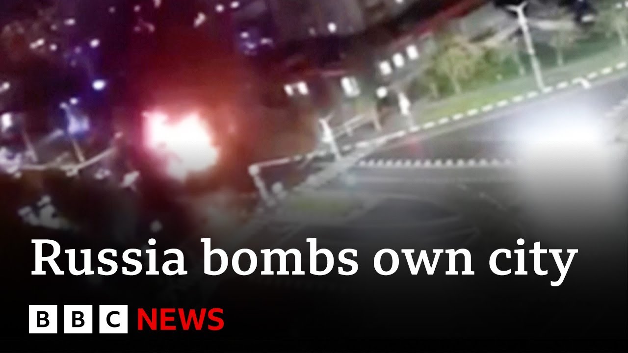 Ukraine War: Moment Russian Fighter Jet Accidentally Bombs Own City – Bbc News