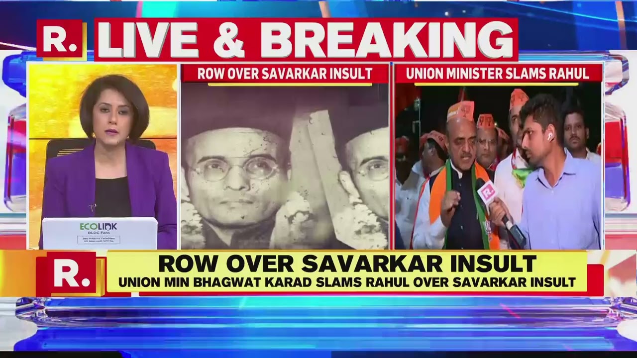 Union Min Bhagwat Karad Pans Rahul Gandhi Over Insult to Veer Savarkar