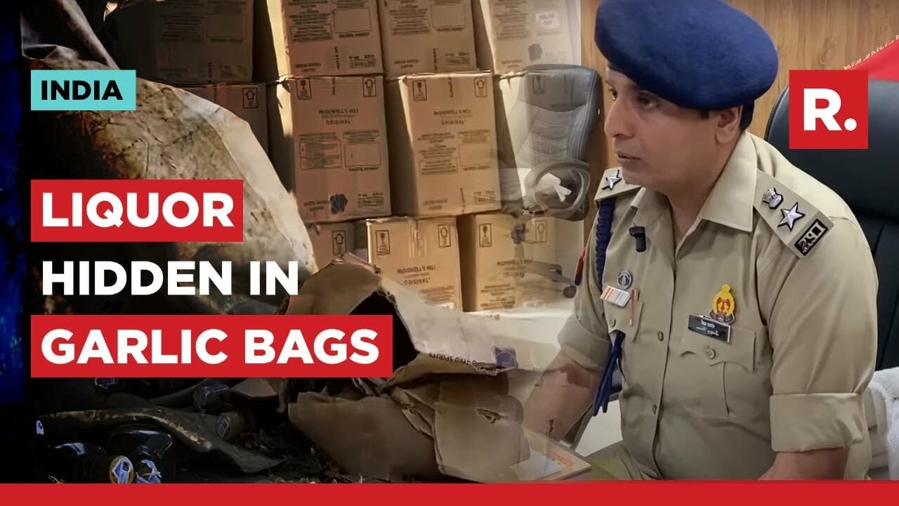 UP: Smugglers Arrested For Carrying Illegal Liquor Hidden In Garlic Bags