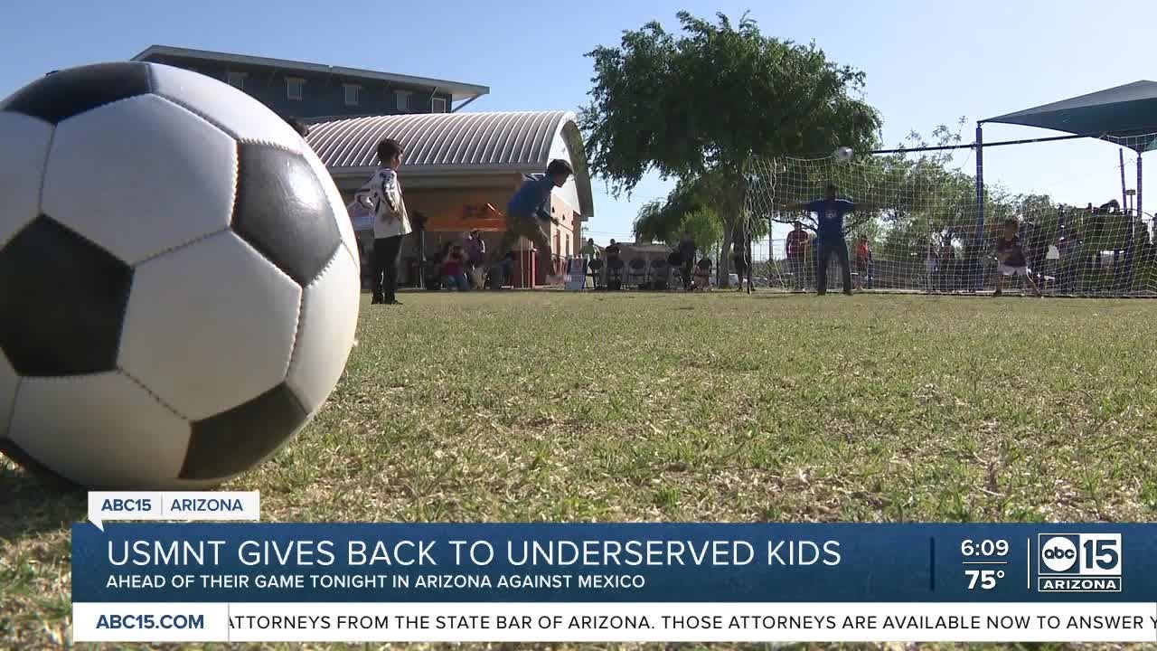 Usmnt Gives Back To Underserved Kids