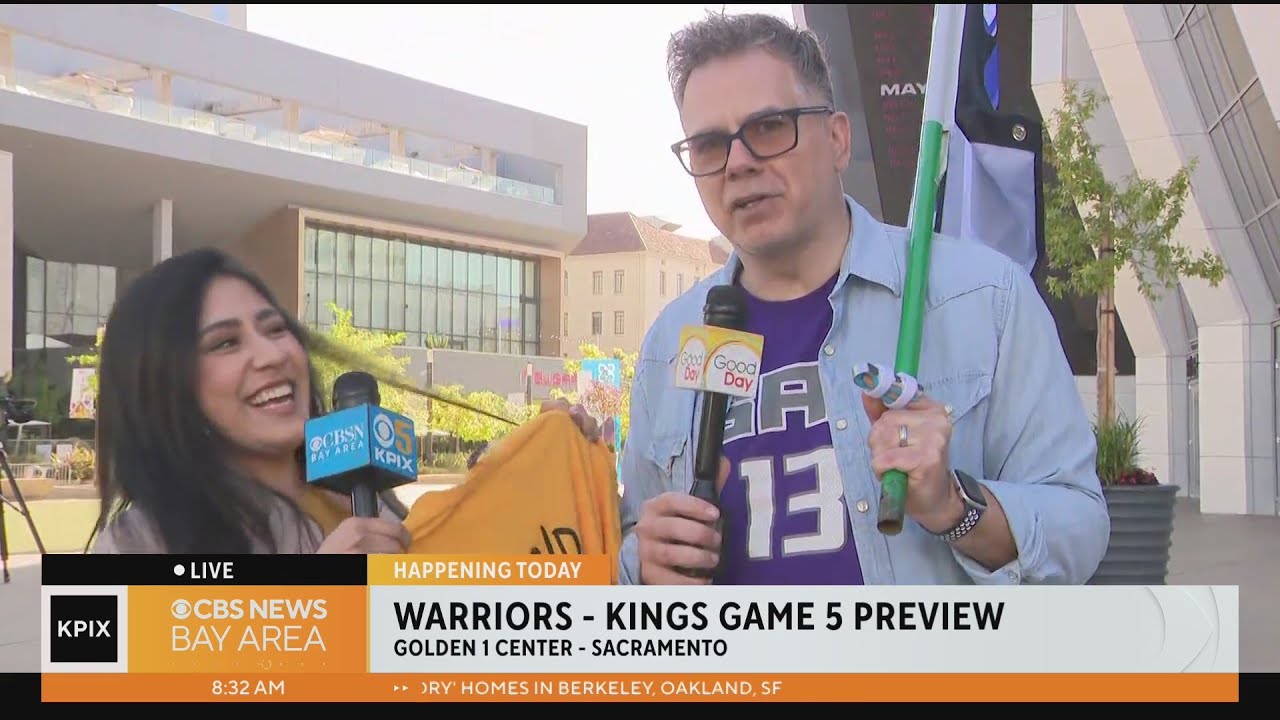 Warriors Kings: Kpix’s Jocelyn Moran Invades Kings Country Before Game 5 Of Nba Playoffs