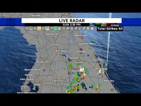 Watch Live: Strong Storms Moving Through Central Florida