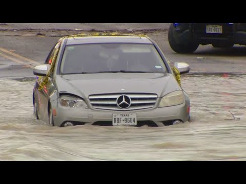 Water Rescue After Heavy Rainfall Fell Overnight