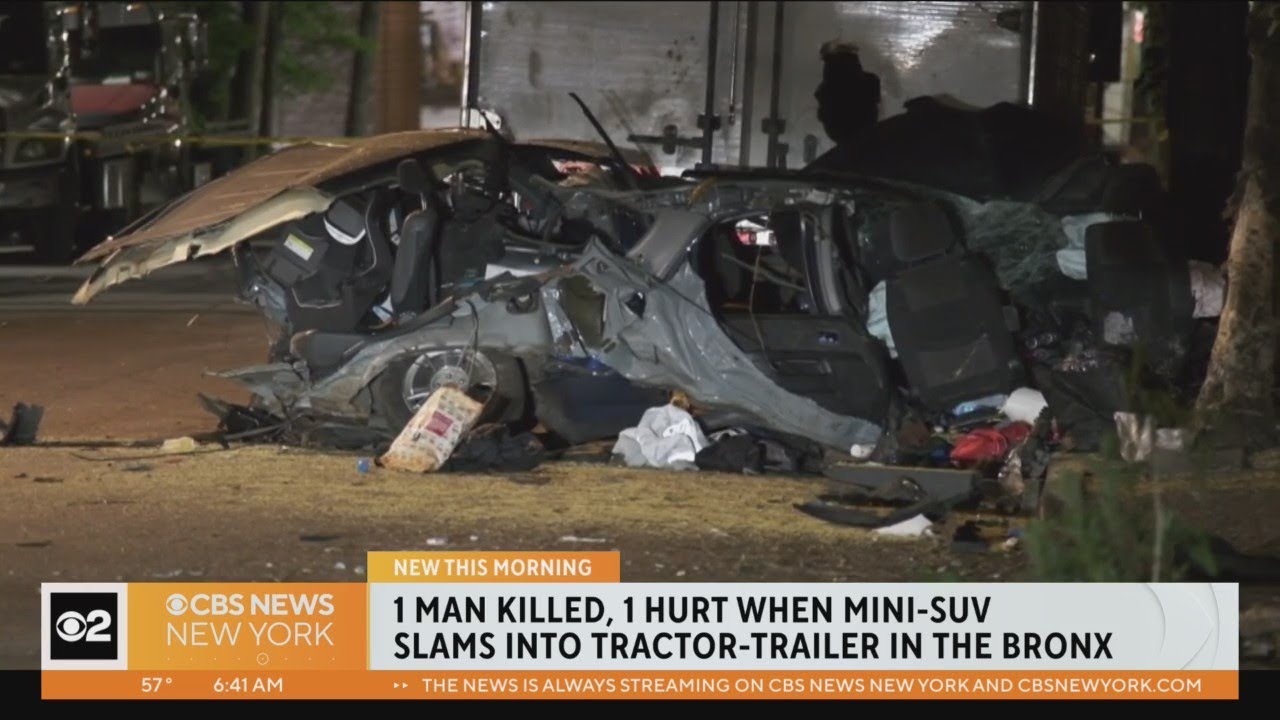 1 Dead After Car Slams Into Tractor Trailer