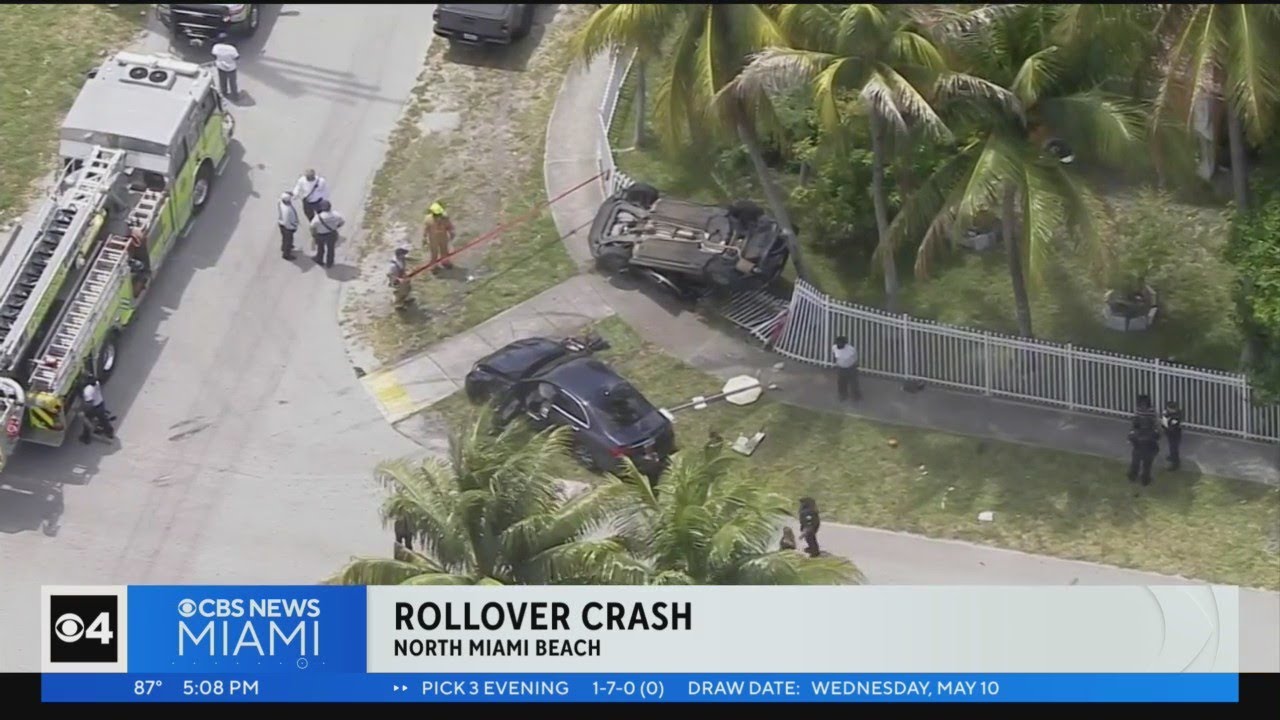 1 Hospitalized, 3 In Custody After Hit And Run Crash In North Miami Beach