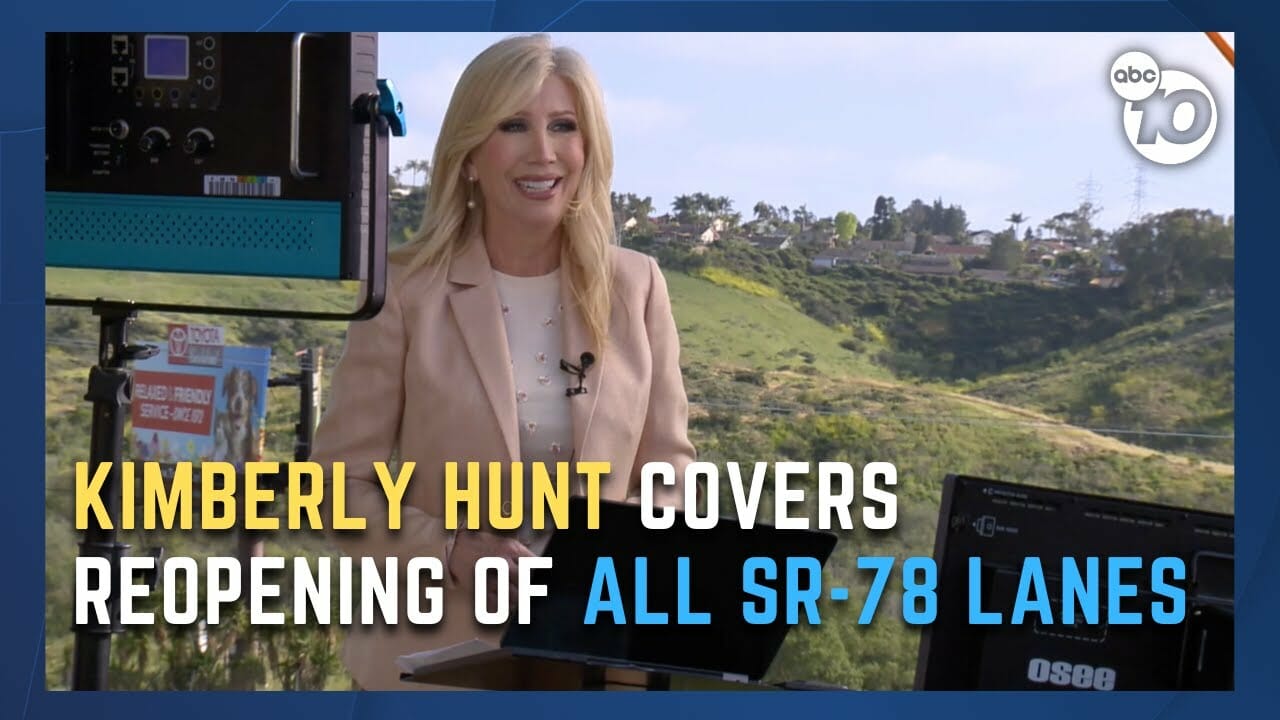 10news Anchor Kimberly Hunt On The Reopening Of Sr 78 Lanes | San Diego News