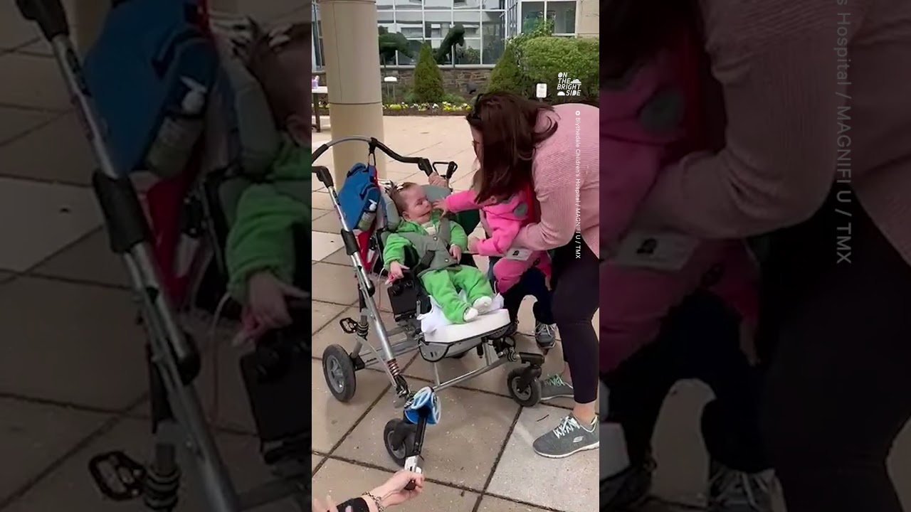 11 Month Old Twin Baby Sisters Meet For The First Time