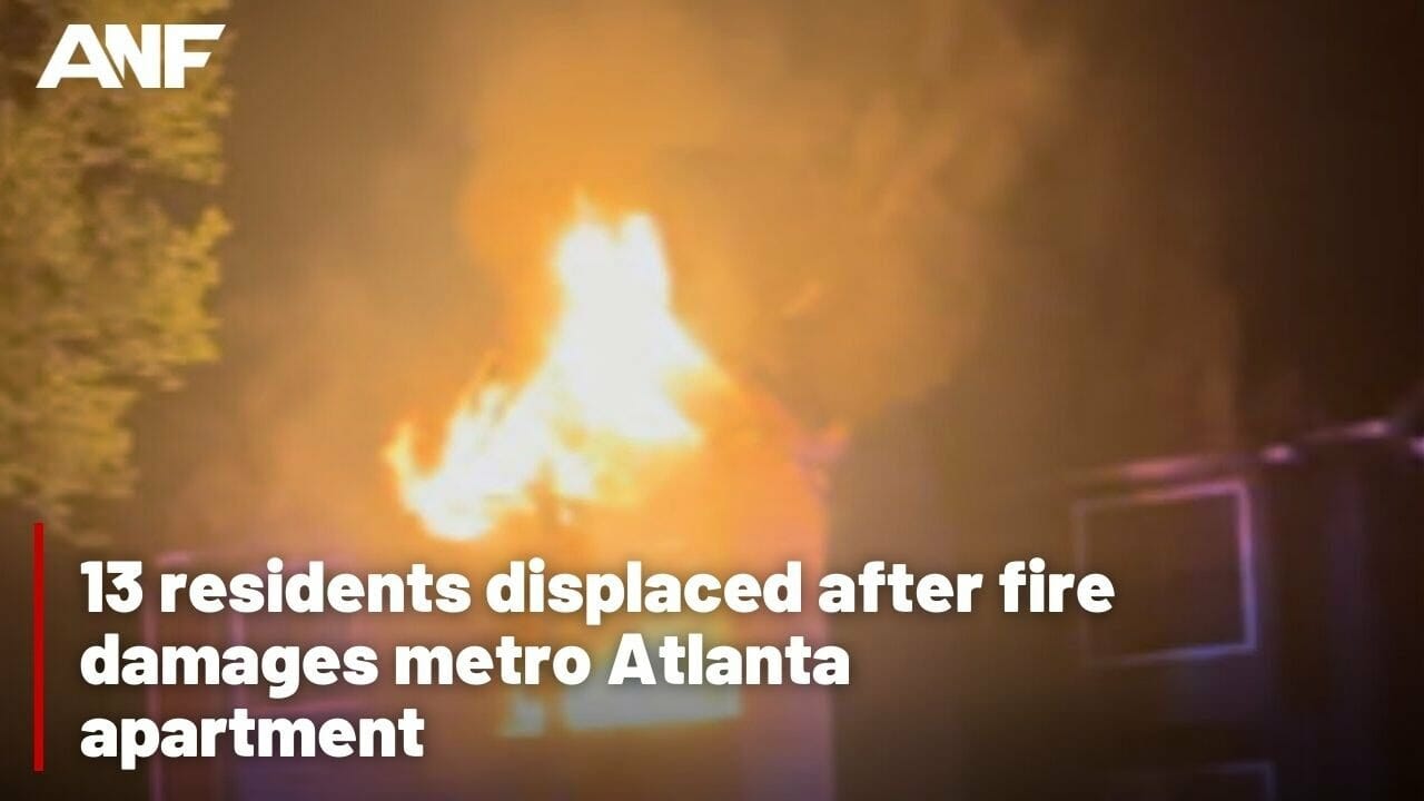 13 Residents Displaced After Fire Damages Metro Atlanta Apartment