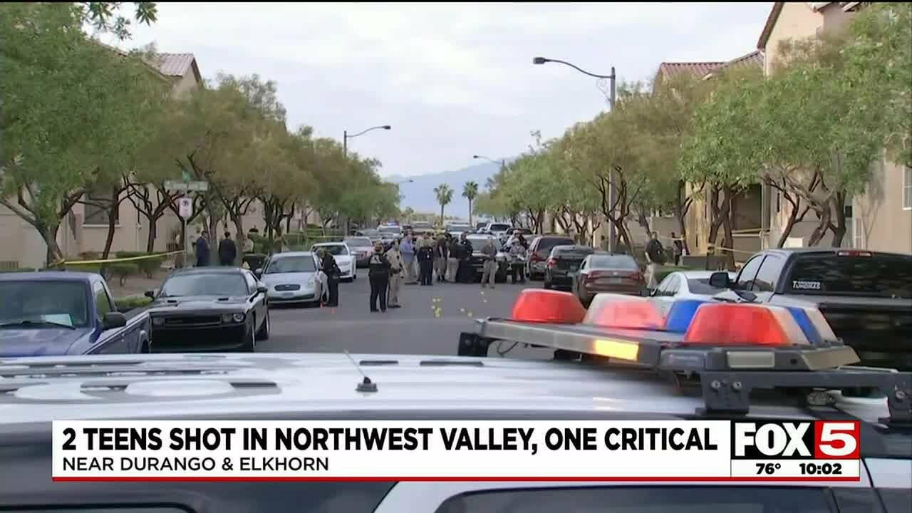 2 Teens Shot In Northwest Las Vegas Valley; One In Critical Condition