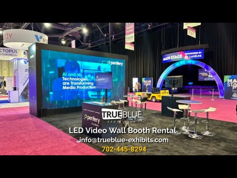 20′ X 20′ Trade Show Led Video Wall Rental Las Vegas – Trueblue Exhibits