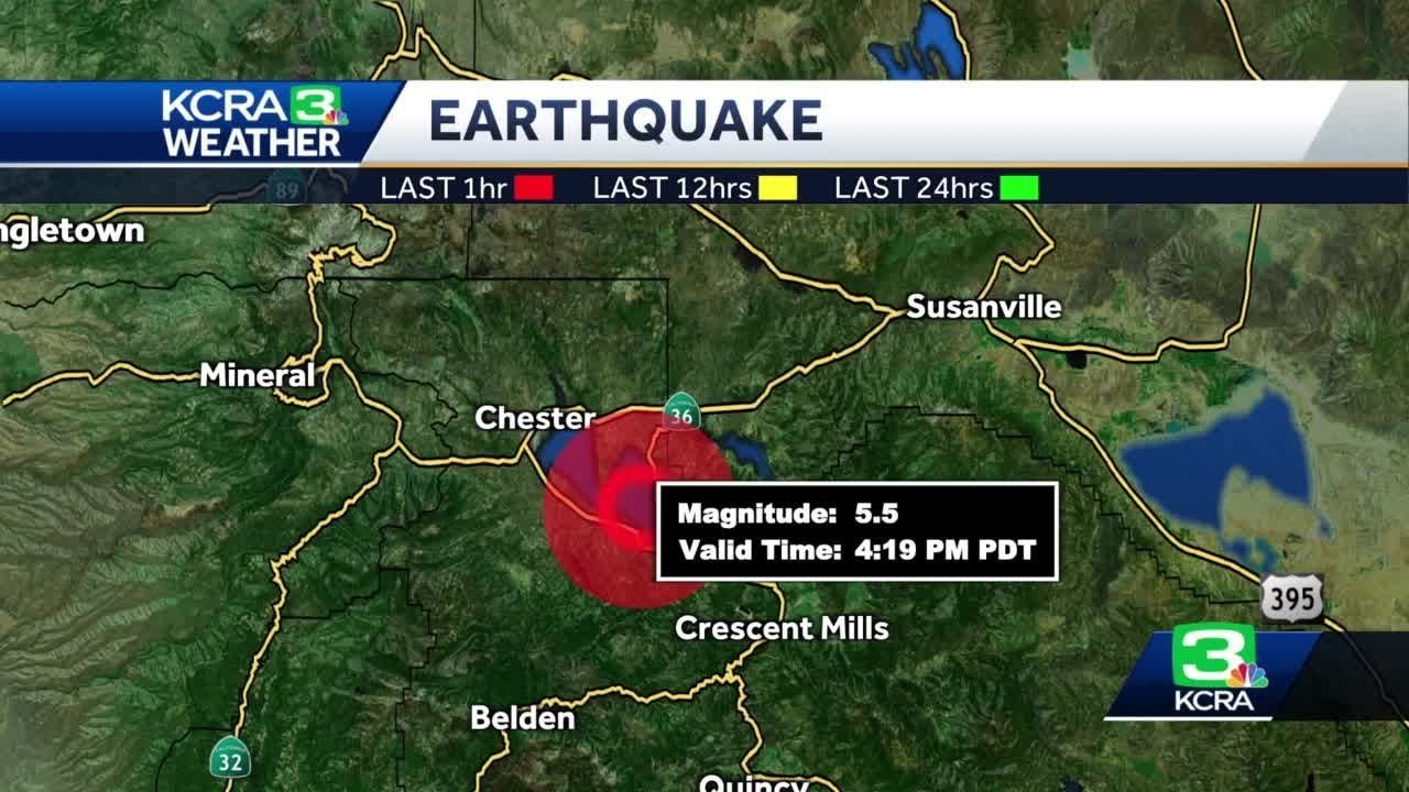 5.4 Quake Strikes Near Lake Almanor. Here’s The Moment It Happening During Our Newscast