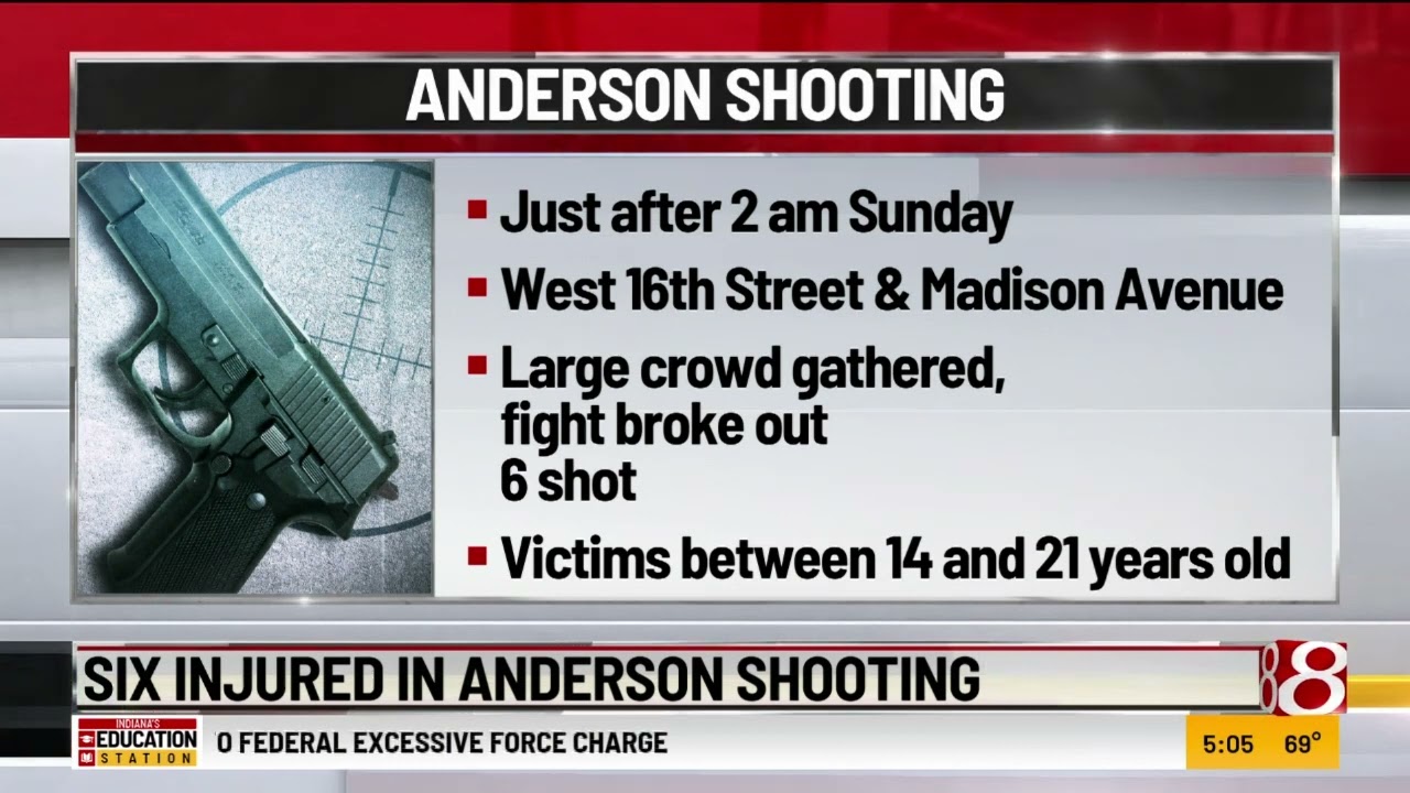 6 Injured, 1 In Hospital After Shooting In Anderson