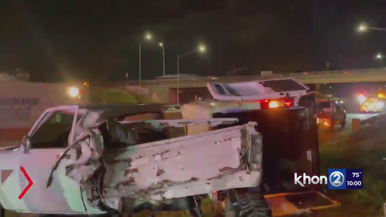 6 People Hospitalized Following Crash On H 1 In Kalihi