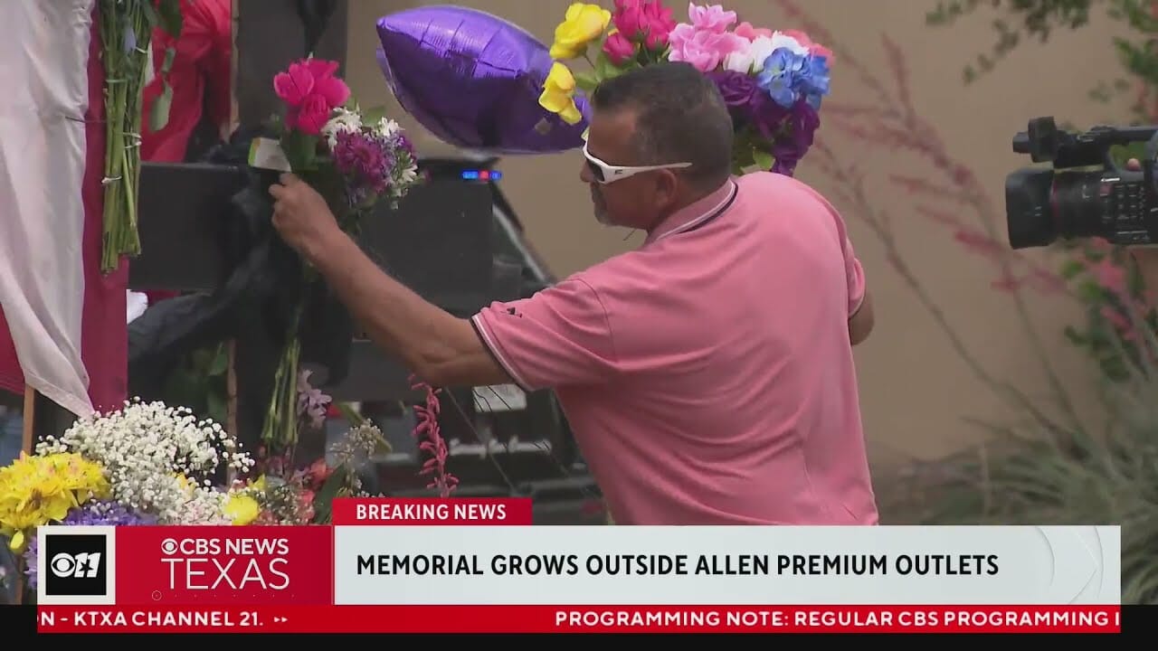 A Memorial To Shooting Victims Grows Outside Of Allen Premium Outlets | Dallas News