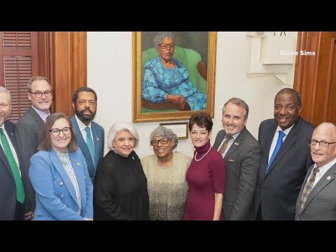 A Portrait Of Fort Worth’s Ms. Opal Lee Is Now Displayed At The Texas State House