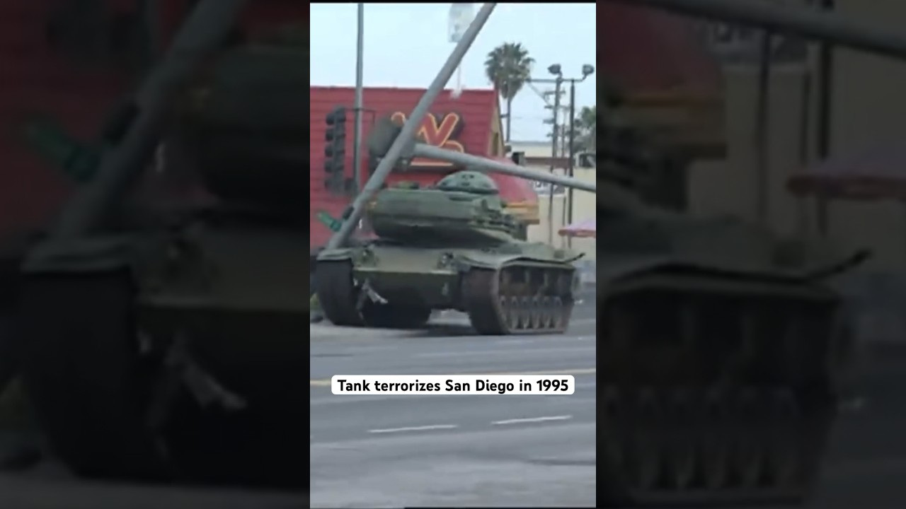 A Stolen M 60 Patton Tank Terrorized The Streets Of San Diego For 23 Minutes In May 1995 #throwback