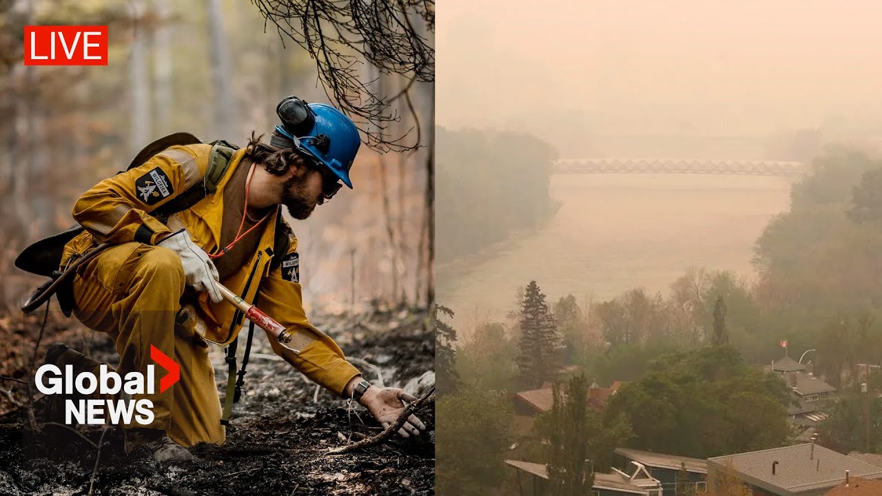 Alberta Wildfires: Officials Provide Update As Smoke Filled Air Quality Rated Worst Globally | Live