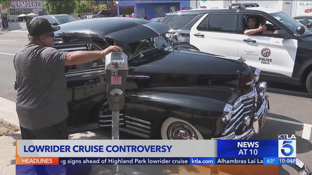 Anger Over Lapd’s ‘no Stopping’ Signs For Highland Park Lowrider Cruise